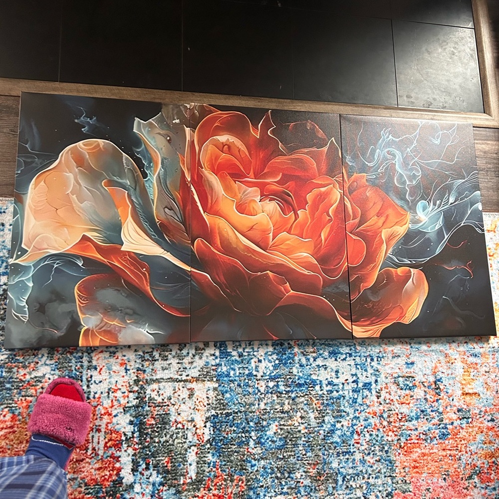 Floral Abstract Canvas Art